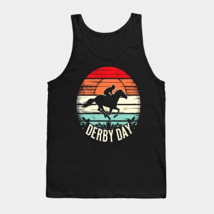 Cute Horse 150th Derby Day 2024 Horse racing Fascinator Tank Top